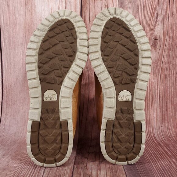 Sorel Womens Size 11 Elk Cozy Ankle Boots Booties Pull On Nubuck Leather Brown - Picture 14 of 15